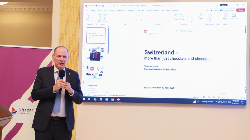 Swiss Ambassador Holds Seminar with Students at Khazar University