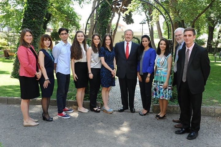 U.S. Ambassador Robert F. Cekuta Meets with Team Imagine of Khazar University
