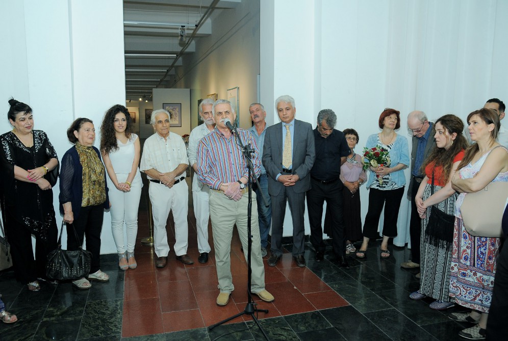 Faculty Members and Students at Young Artist's Exhibition