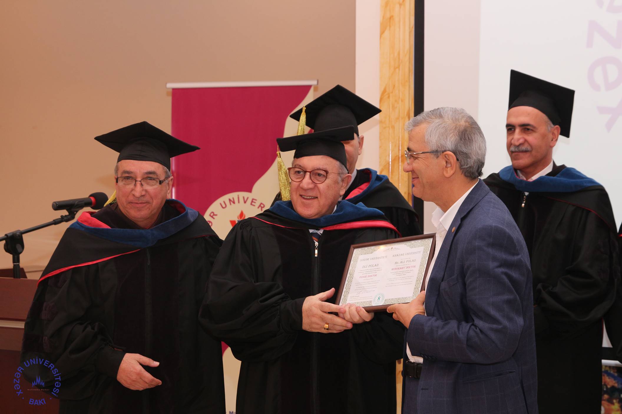 Ali Polad Awarded Honorary Doctorate from Khazar University
