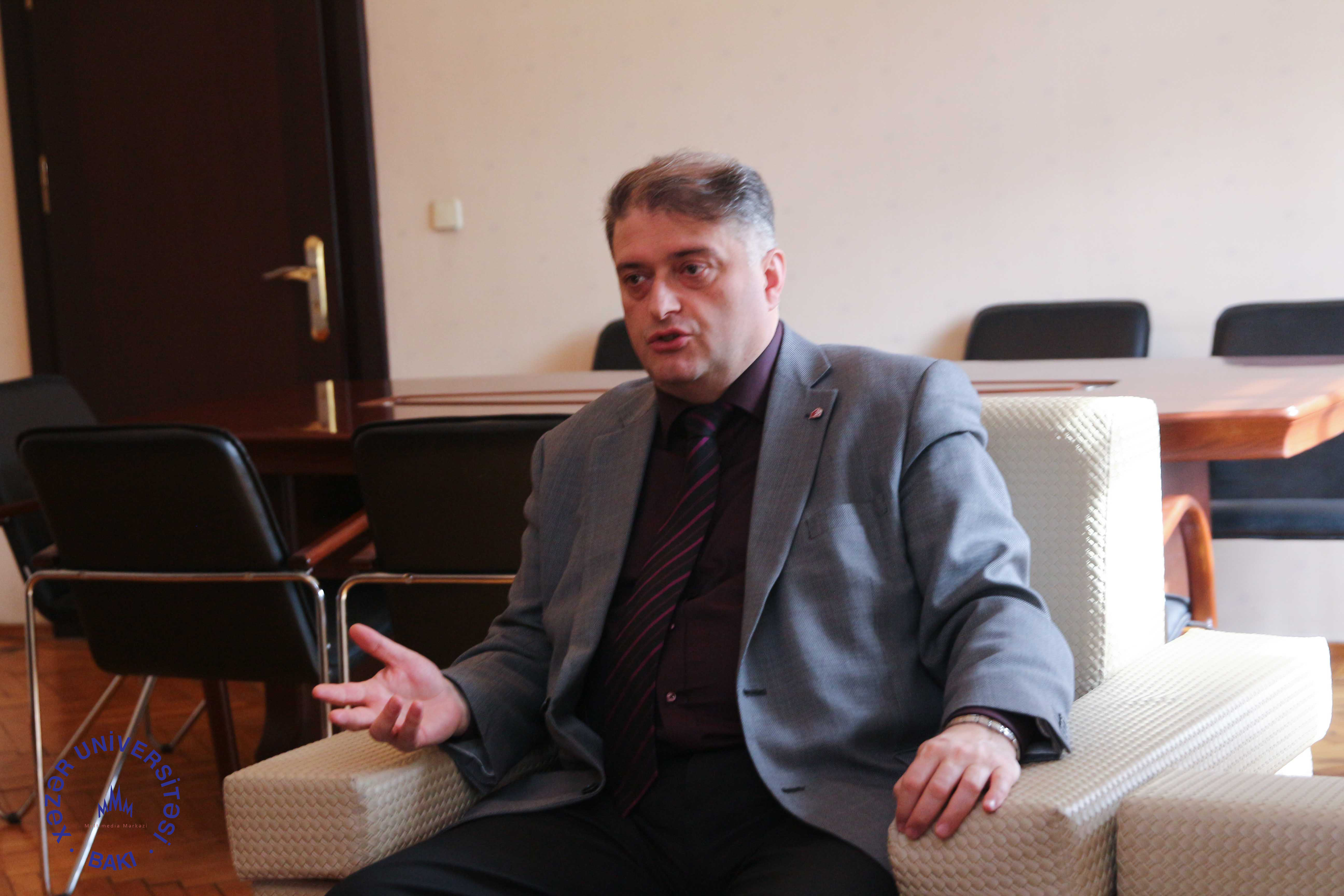 Rector of Akaki Tsereteli State University (Georgia) Visits Khazar
