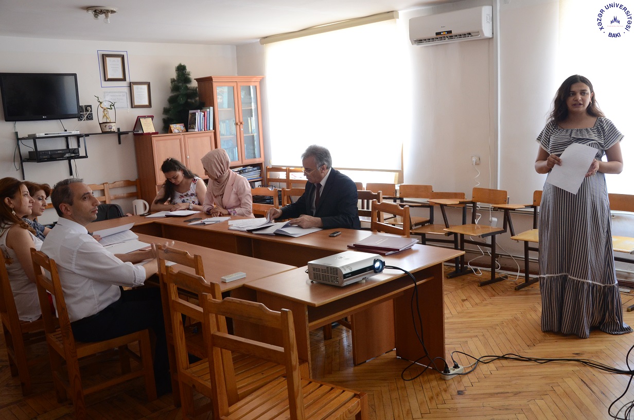 Master thesis defence was held at English language and Literature Department