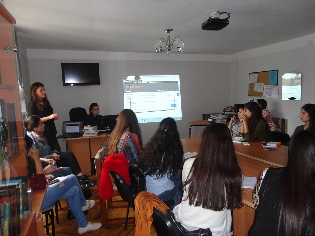 The Library-Information Centre conducted a training for the MA students of the English Language and Literature Department