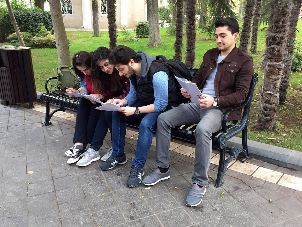 Khazar University Students Conduct a Survey in Baku