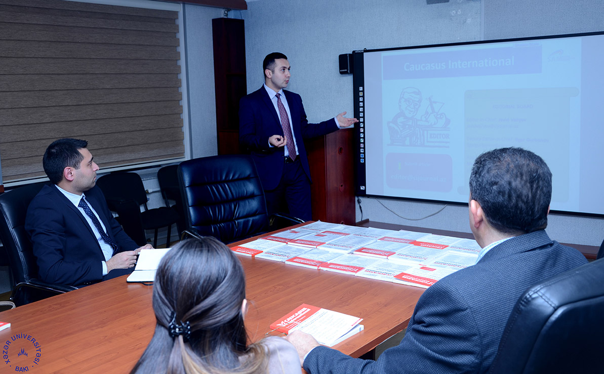 Presentation of “Caucasus International” journal