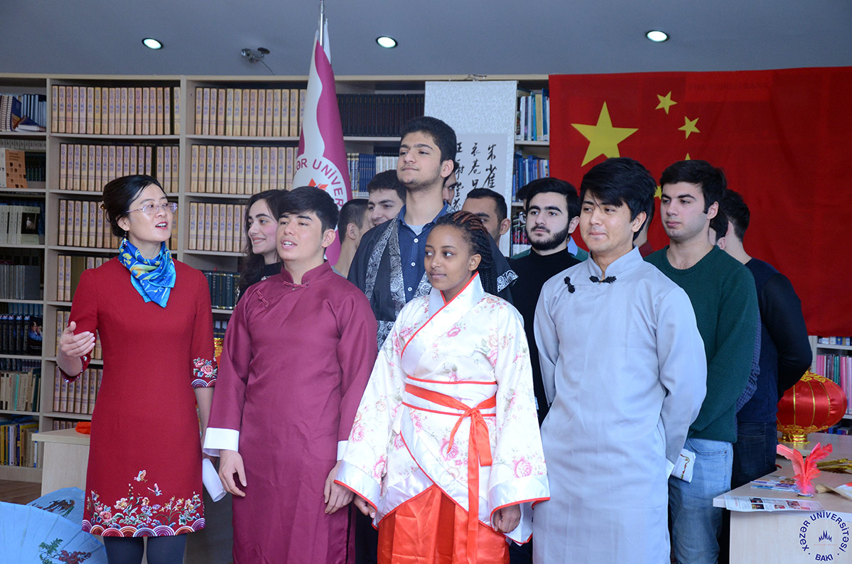“I Chinese Week at Khazar University” Starts in Library-Information Center