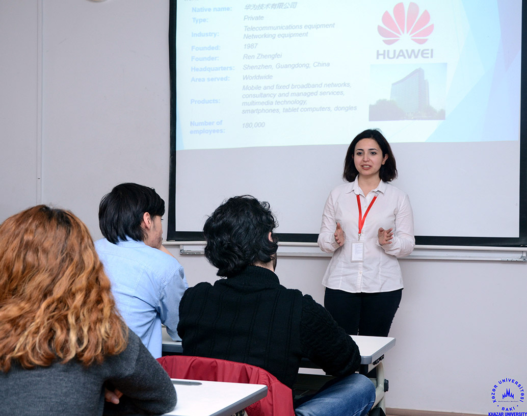 “Huawei” company representatives visit Khazar University