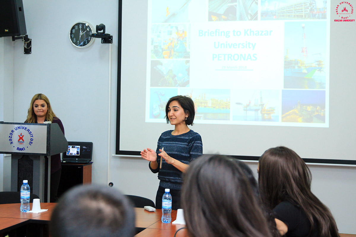 Presentation on a scholarship program at Universiti Teknologi PETRONAS