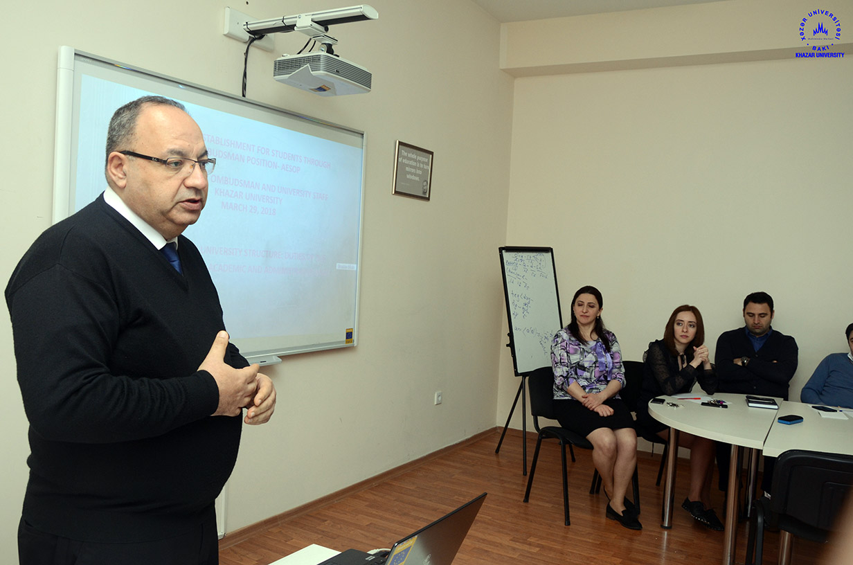 Khazar University staff members participate in a training within AESOP Erasmus+ project