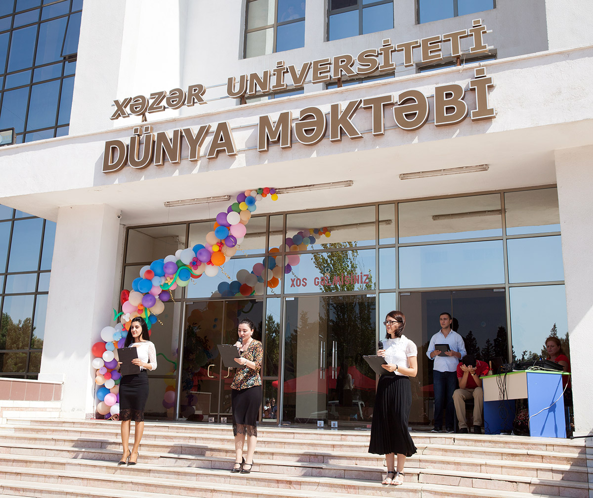 Opening ceremony for a new academic year at Sumgait “Dunya” school
