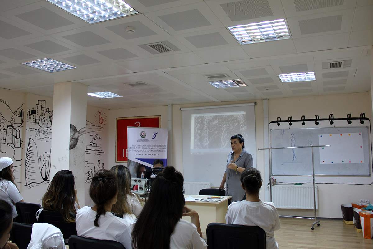 Project “Trainings on the embodiment of Azerbaijani national ornaments in modern clothes collections” is over