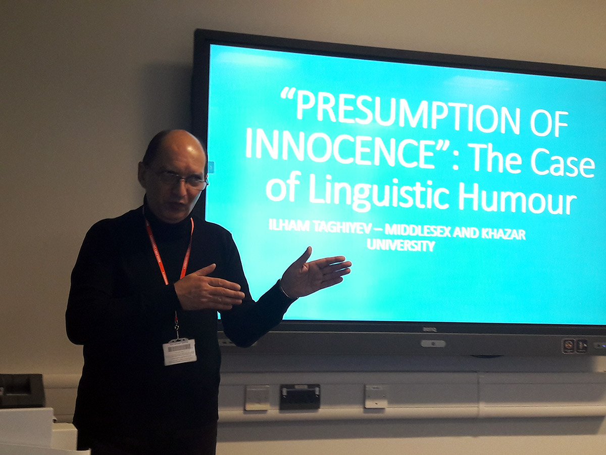 A PhD candidate of English Language and Literature Department made a presentation in London