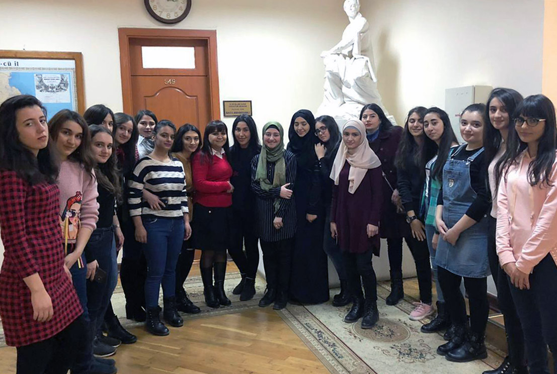 Khazar University students visit the Institute of Linguistics named after Nasimi, ANAS