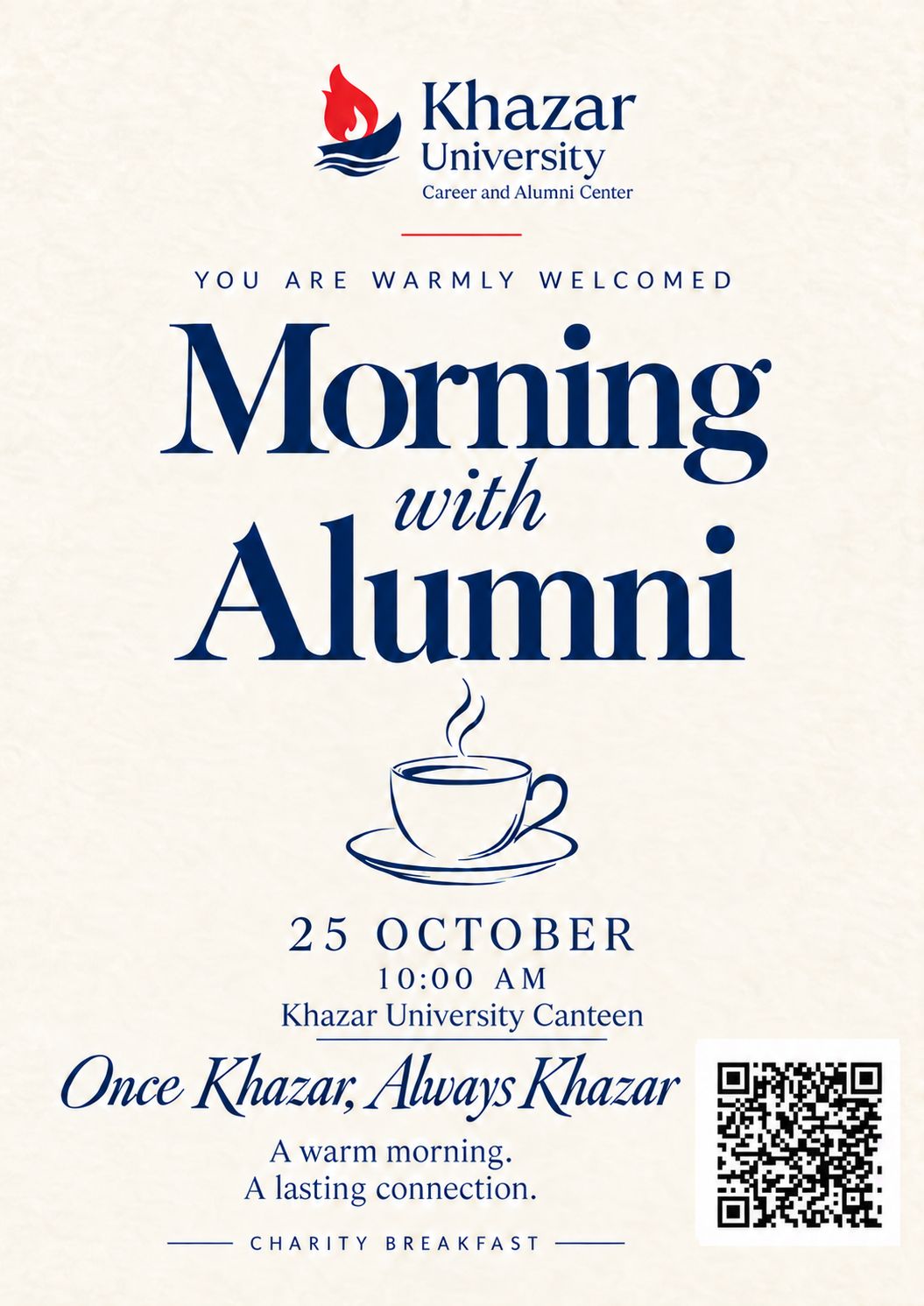Xəzər Universitetində “Morning With Alumni” səhər yeməyi keçiriləcək