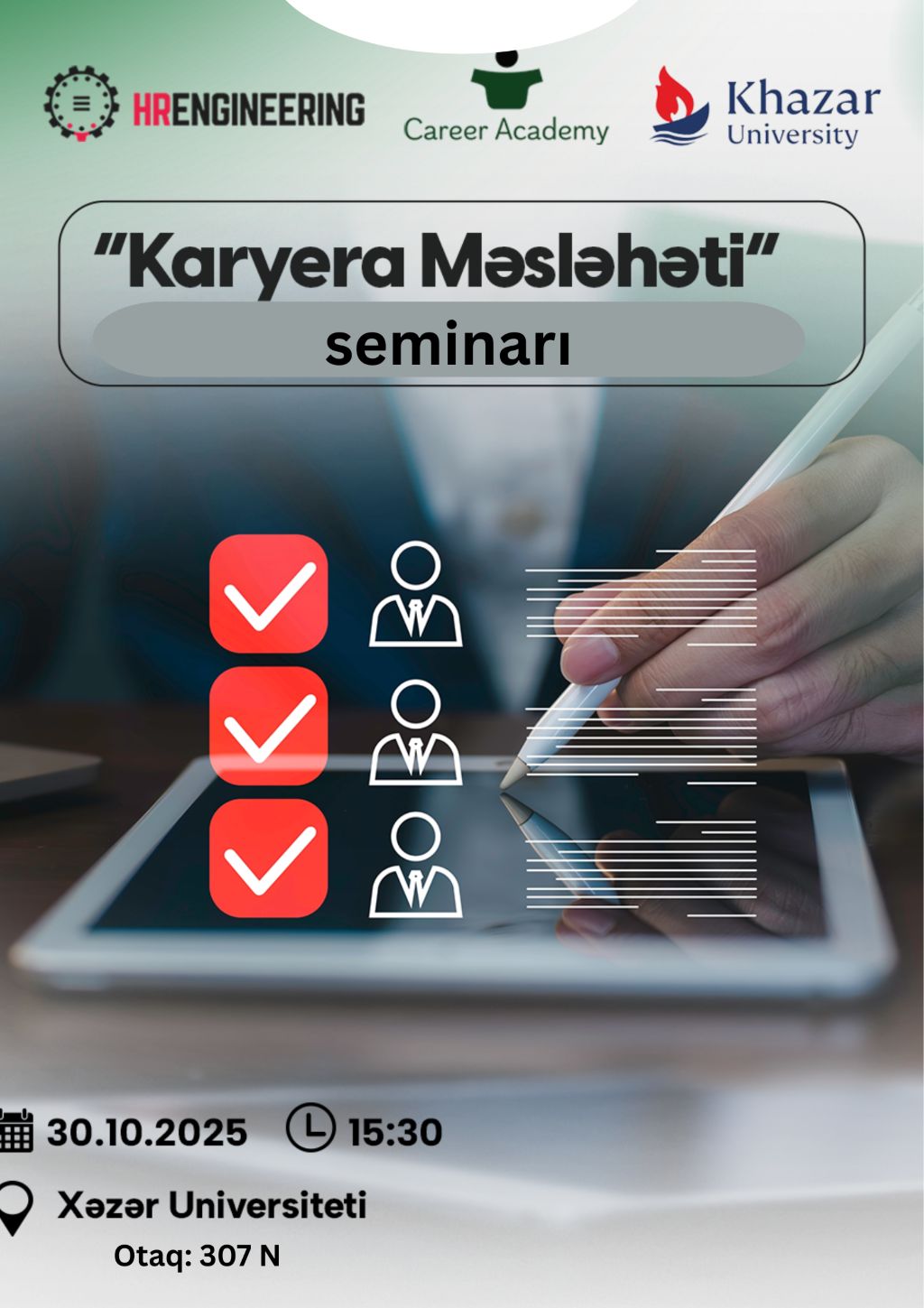 Career Counseling Seminar for Khazar University Graduates and Students!