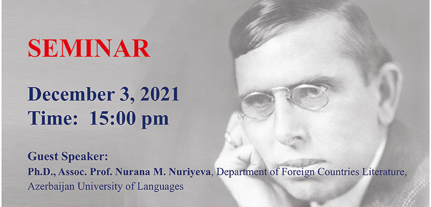 English Language and Literature Department Seminar Announcement