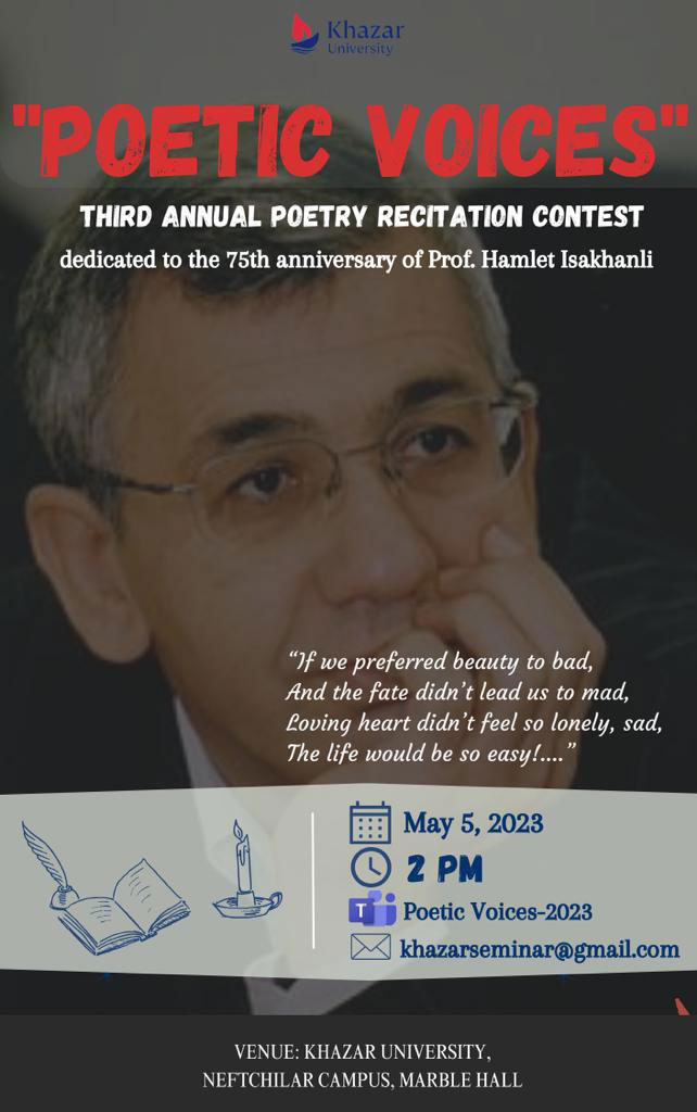 Third Poetry Recitation Contest “POETIC VOICES” to be held