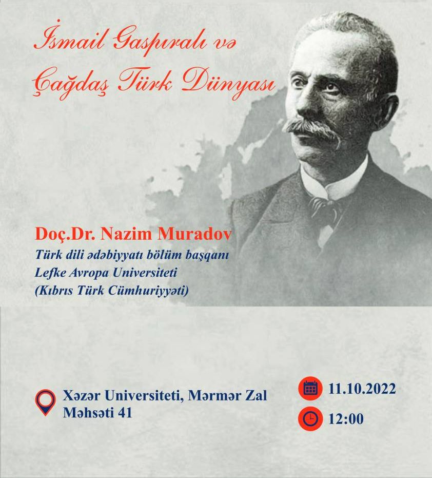 A meeting with assoc.prof. of the European University of Lefke (Turkish Republic of Cyprus) to be held at Khazar University