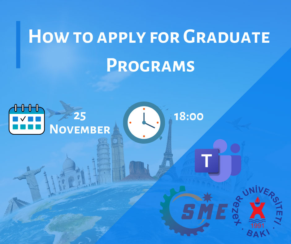 Webinar about "How to Apply for Graduate Programs"