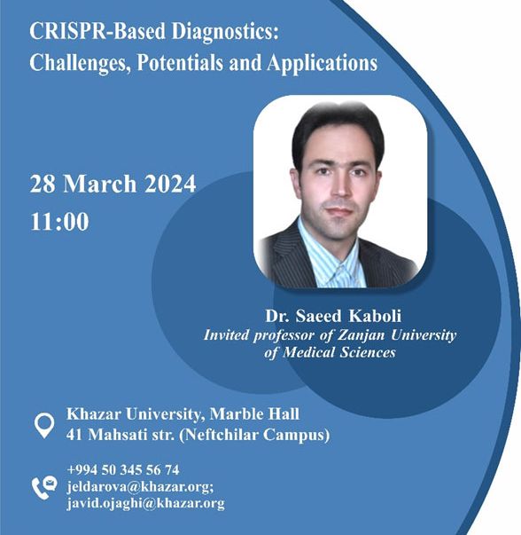 Training to be Held on "CRISPR-Based Diagnostics: Challenges, Potentials and Applications"
