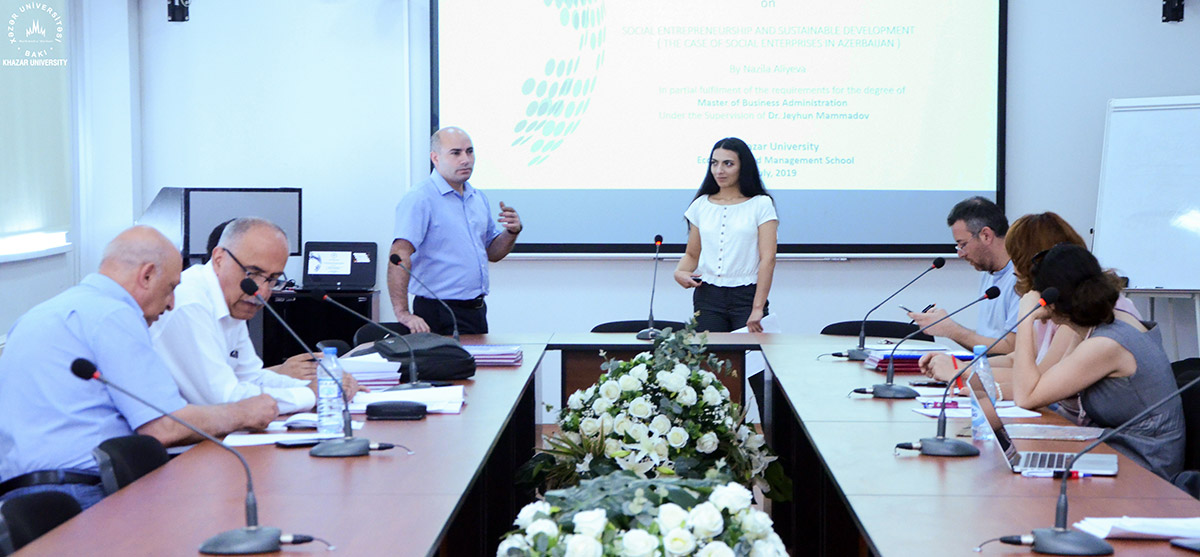 Master's Thesis Defense in Economics and Management Department