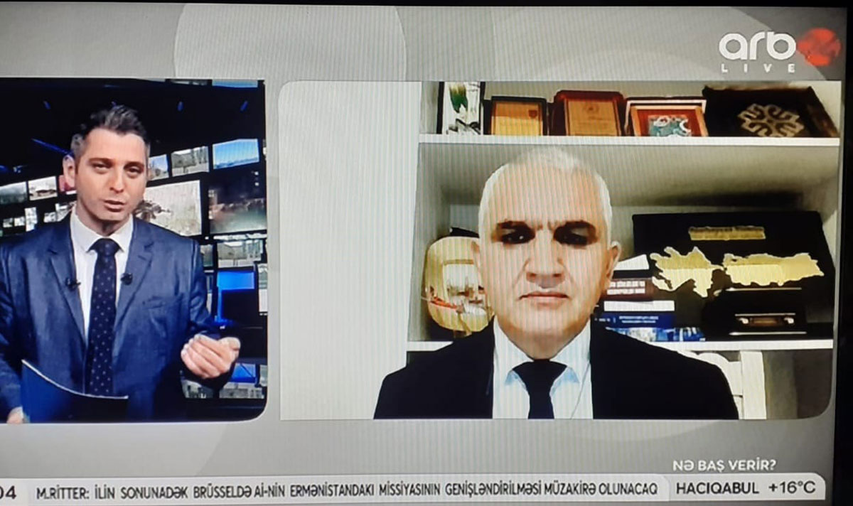 Dr. Telman Nüsrətoğlunun Azərbaycan televiziya kanalında çıxışı