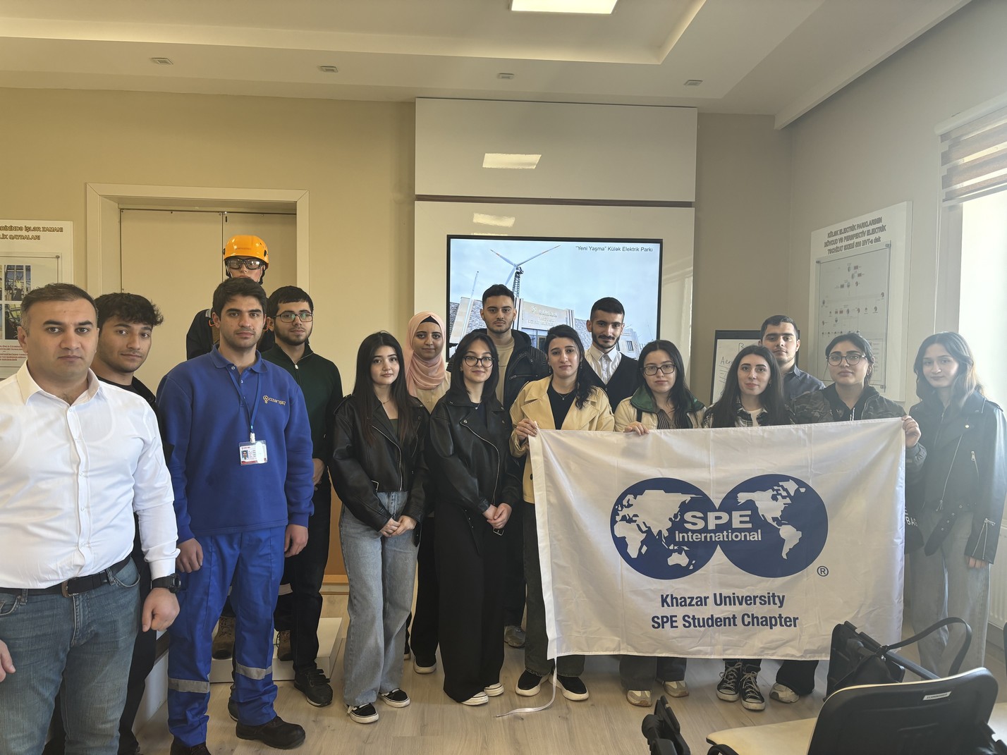 Students of the School of Science and Engineering at "Yeni Yashma" Wind Power Park of Azerishiq OJSC