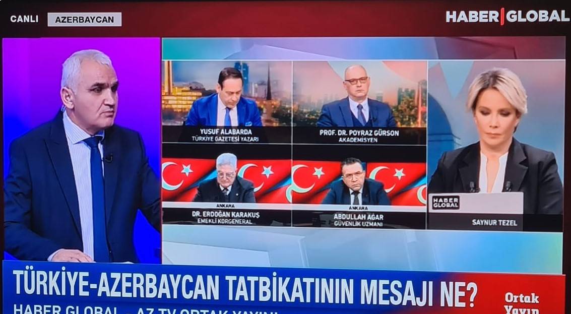 Tarix və Arxeologiya departamentinin müdiri Telman Nüsrətoğlunun Azərbaycan və Türkiyə telekanallarında çıxışı