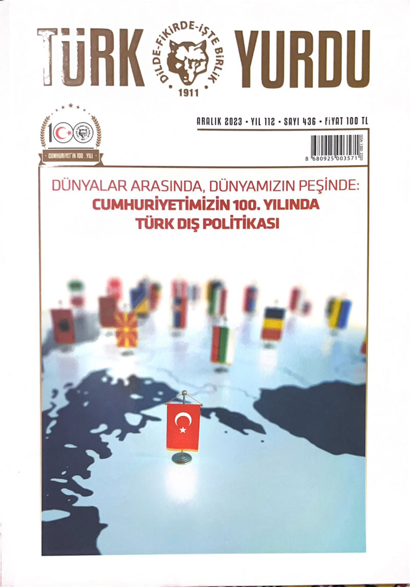 Article by Head of Political Sciences and Philosophy Department in "Türk Yurdu" Journal