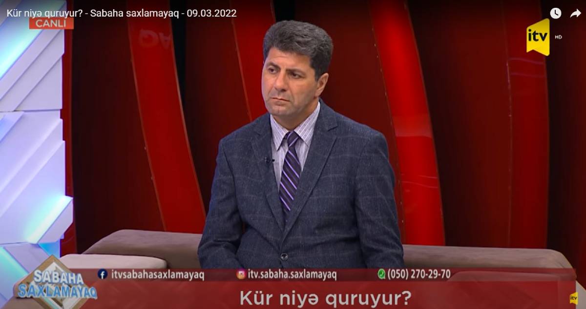 Departament müdiri İctimai TV-nin “Sabaha saxlamayaq” verilişində