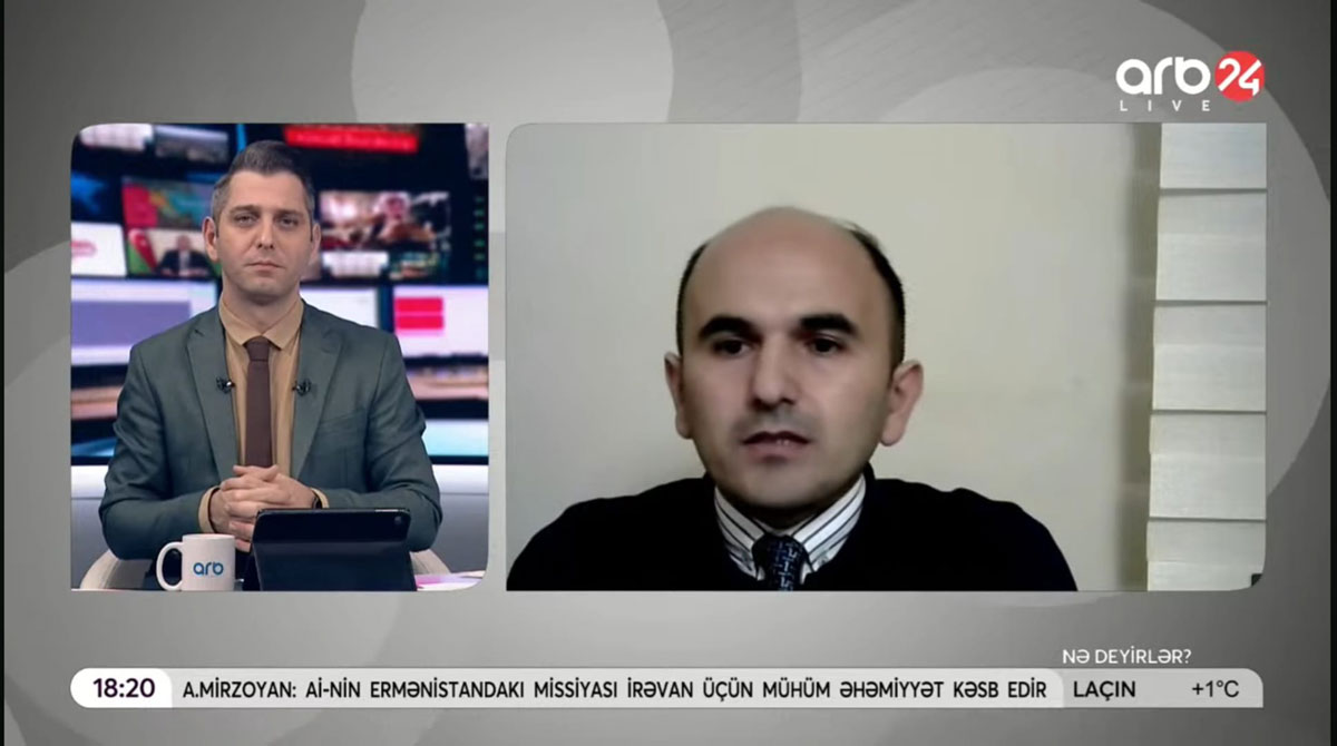 Head of the Department of Political Sciences and Philosophy on ARB24 TV