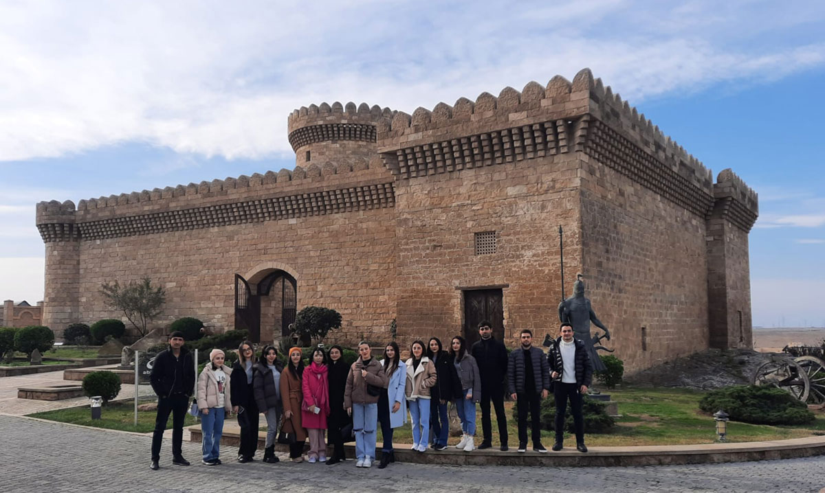Students in "Gala" State Historical-Ethnographic and "Ateshgah Temple" State Historical-Architectural Reserves