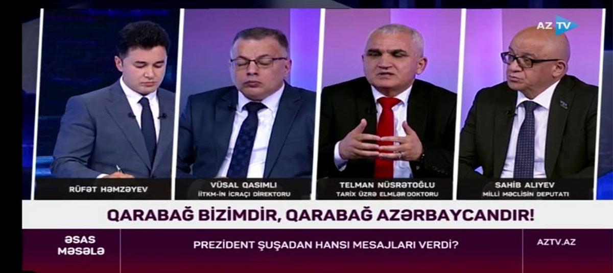 Telman Nusratoglu in AZTV's "Main issue" program