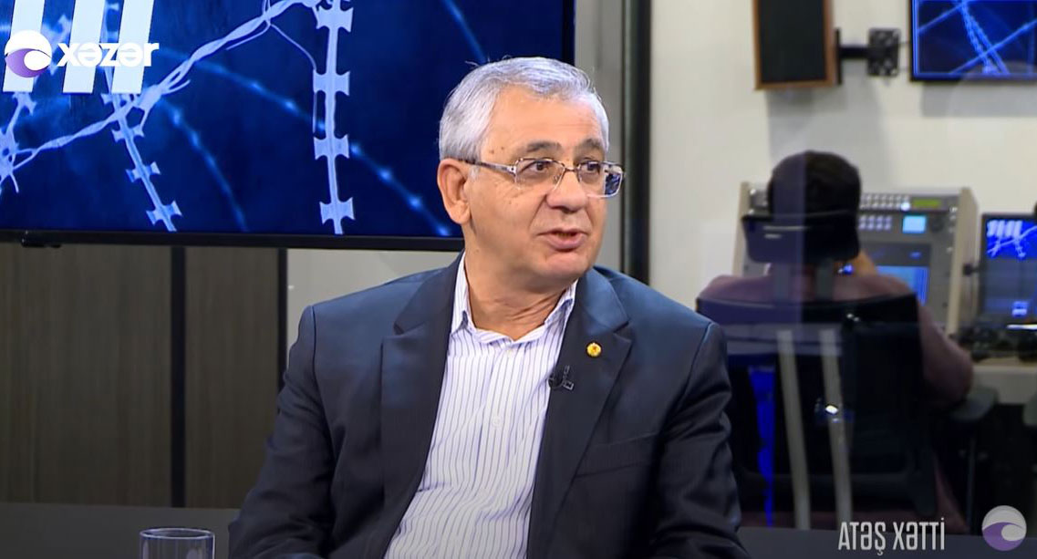 Professor Hamlet Isakhanli on Khazar TV's “Atesh Khatti” Program