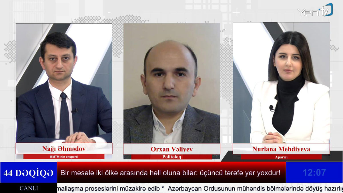 Head of the Department of Political Sciences and Philosophy on YENI TV