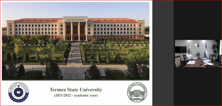 Online meeting with Termez State University