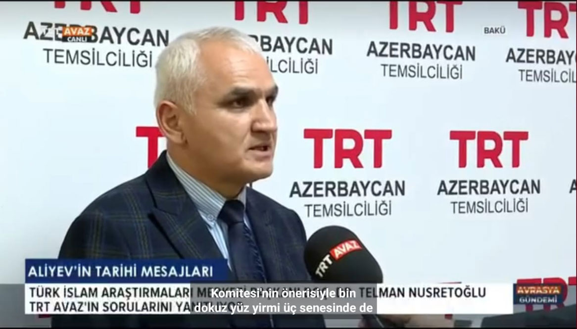 History and Archeology Department Head Dr.Telman Nusratoglu’s interviews on Azerbaijani and Turkish TV channels