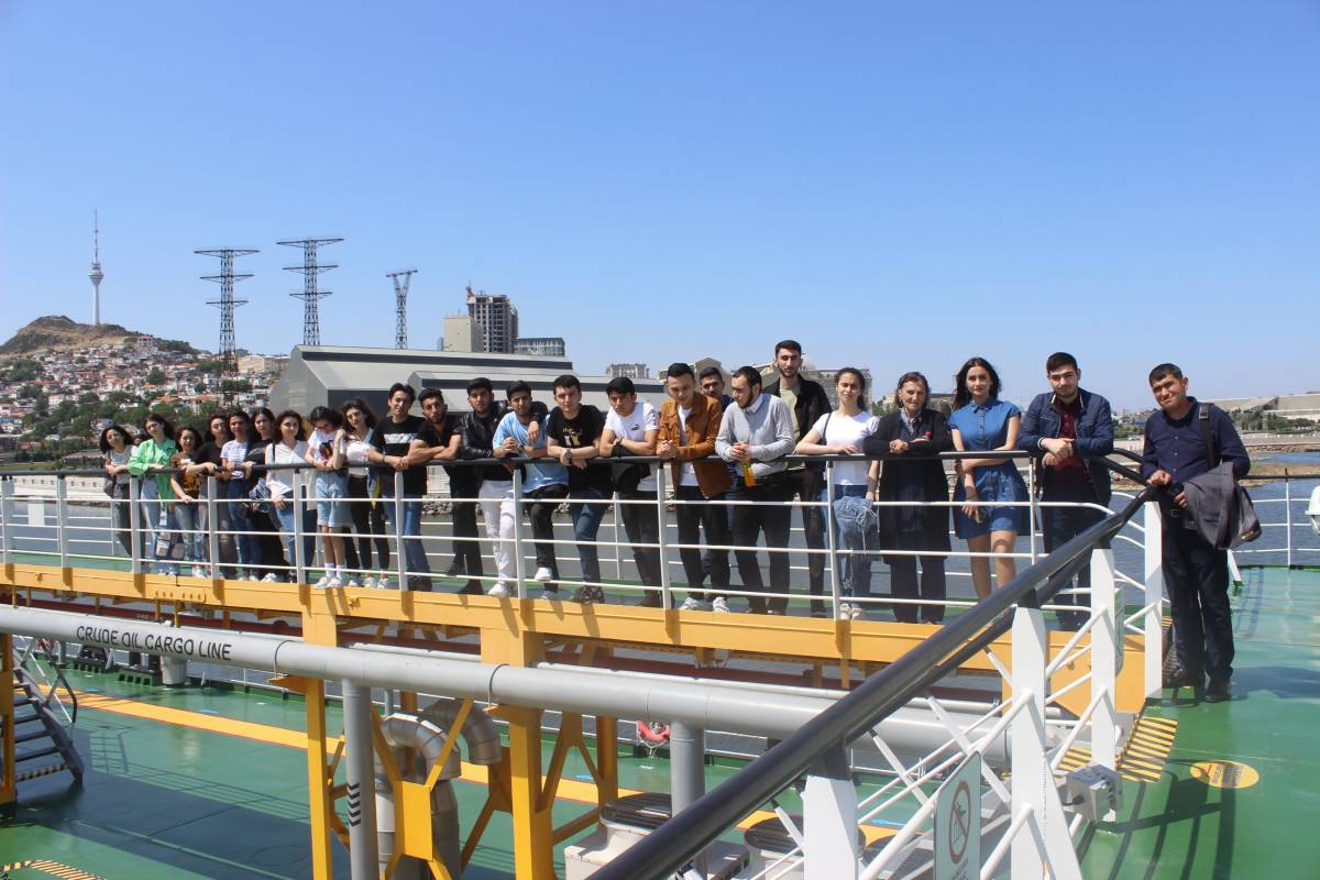 Second year students majoring in history teaching at Surakhani Ship Museum