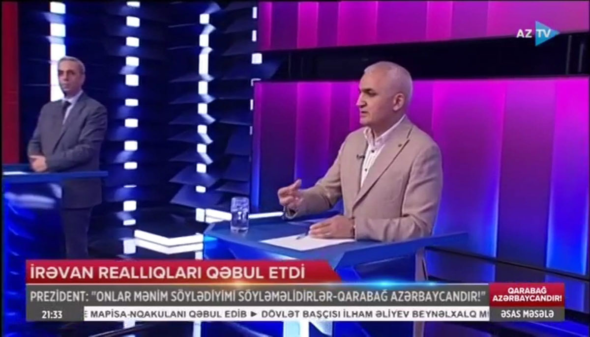 Head of History and Archeology Department Dr. Telman Nusratoghlu on Azerbaijani TV channels