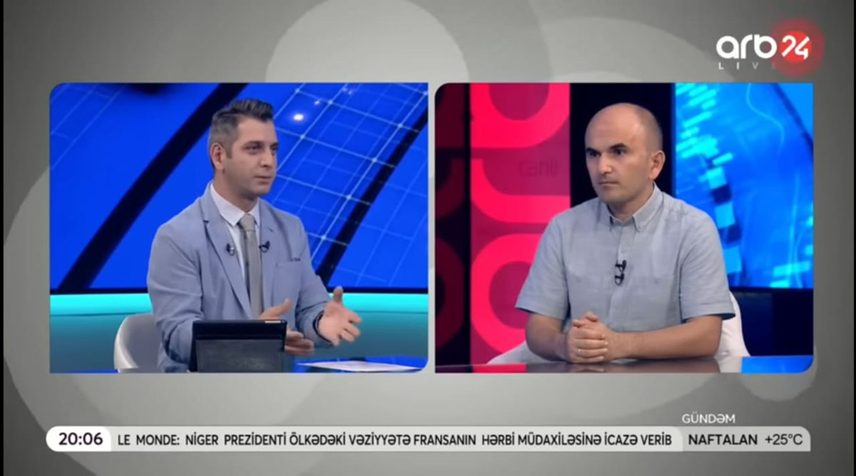 Siyasi elmlər və fəlsəfə departament müdiri ARB24 TV-də