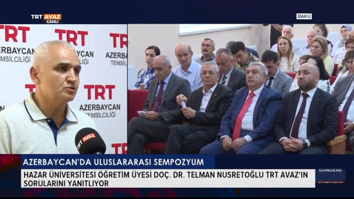 History and Archeology Department Head Dr. Telman Nusratoghlu Speaks on Turkish TV Channels