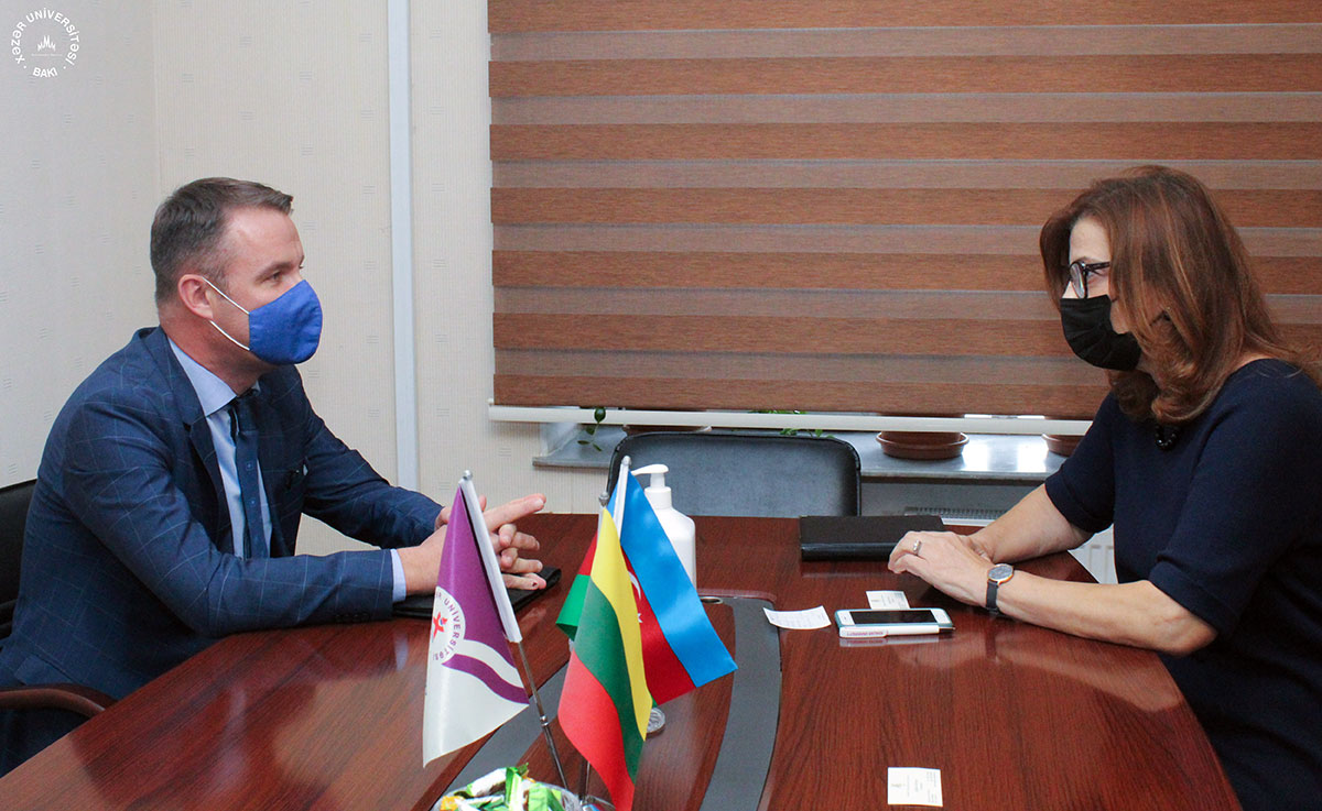 Ambassador of Lithuania to Azerbaijan visited Khazar University