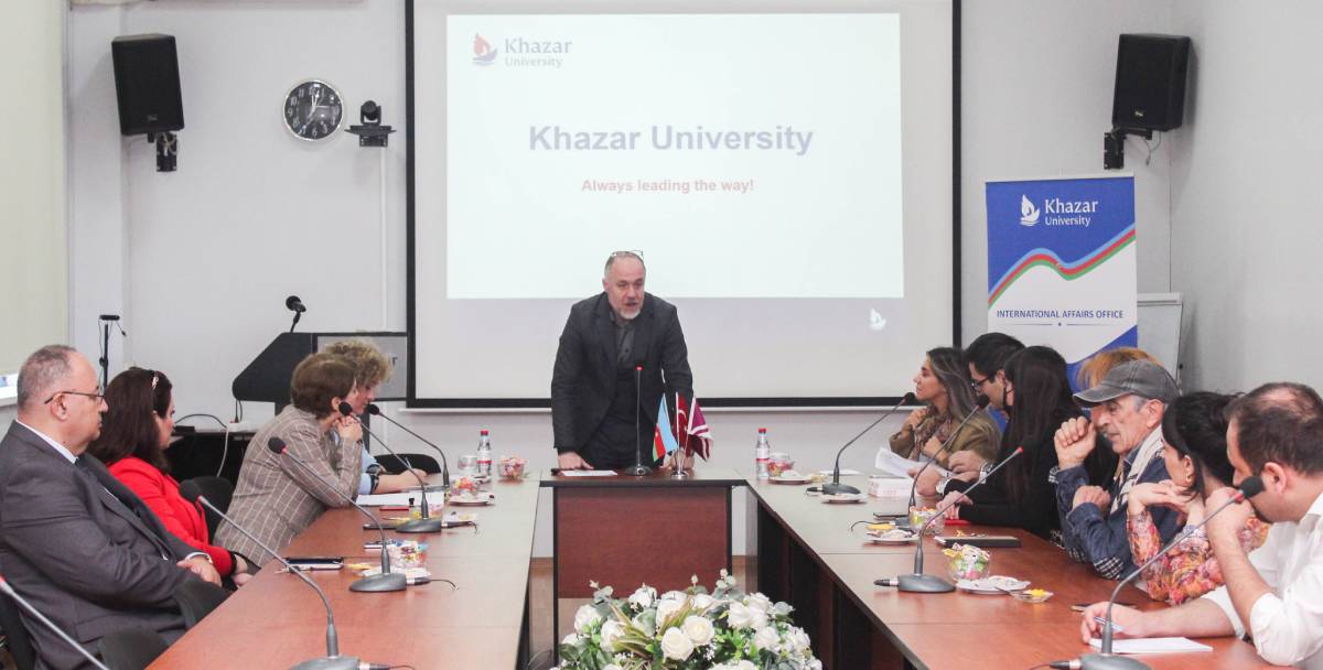 Representatives of Gazi University and Dumlupinar University at Khazar