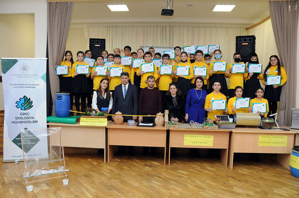 Faculty Members of Khazar University at Closing Ceremony of Young Environmental Engineers Project