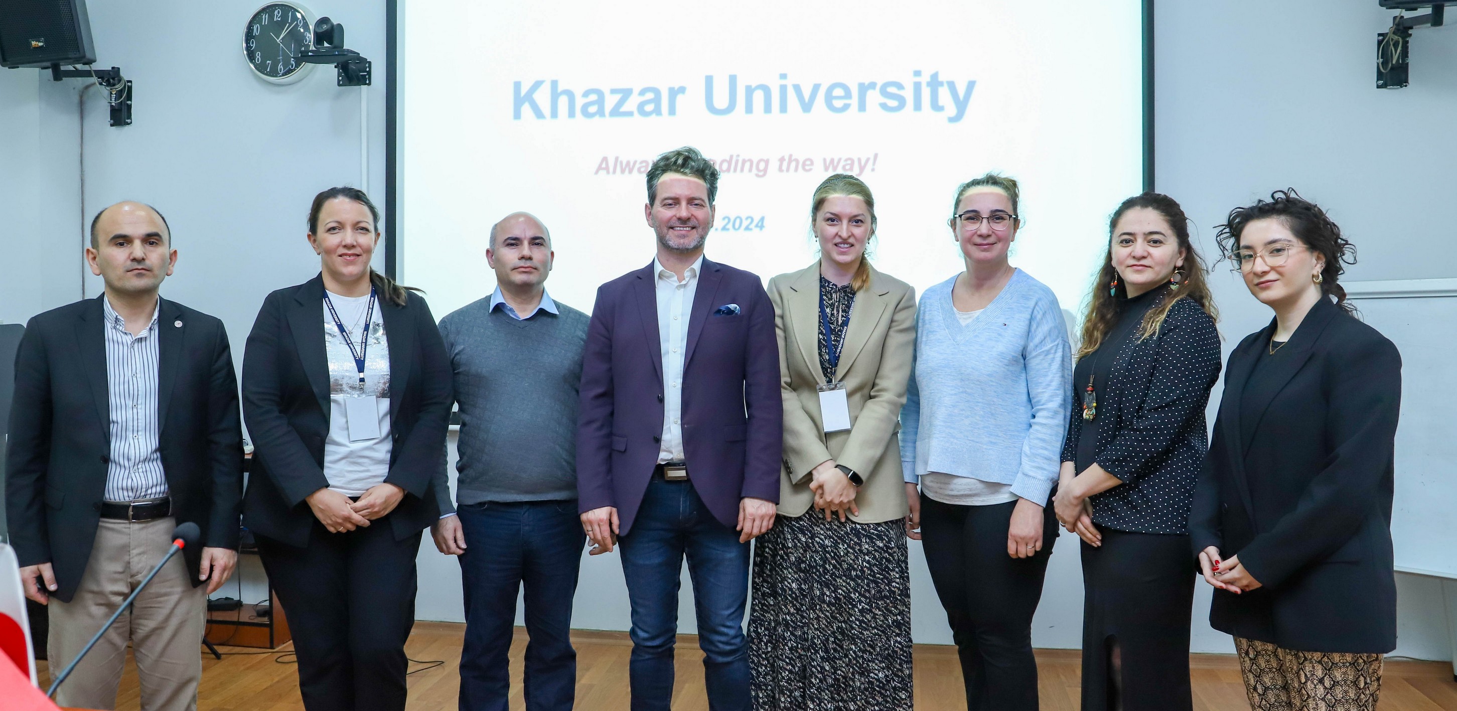 Representatives of Wroclaw University and Educons University at  Khazar University