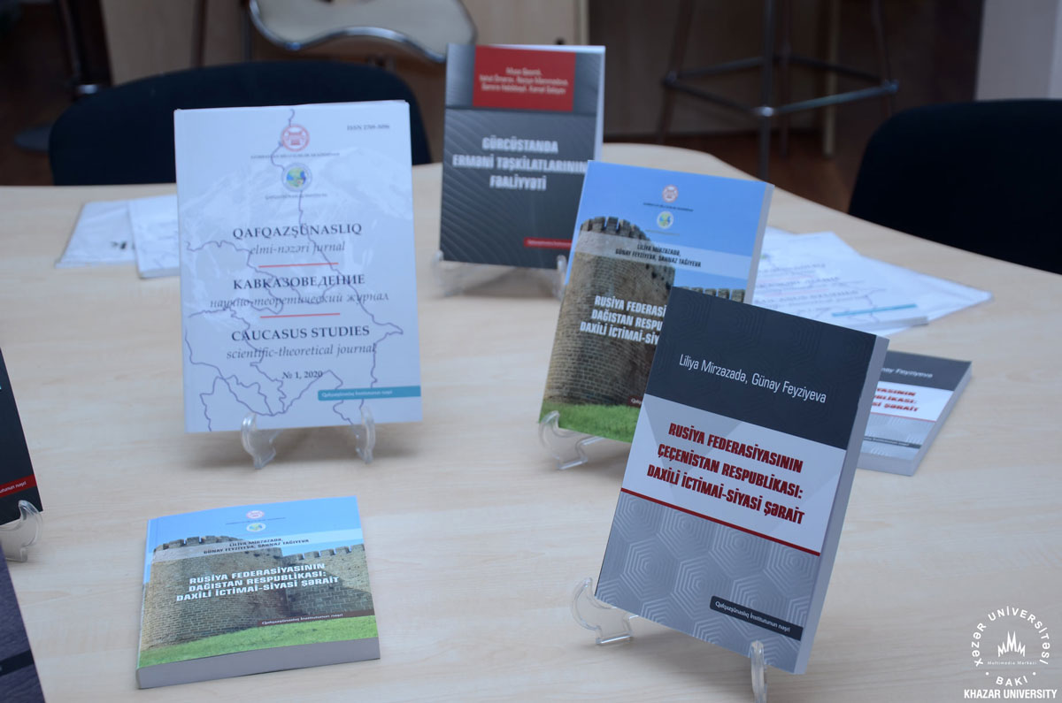 ANAS The Institute of Caucasus Studies presents books to Khazar University