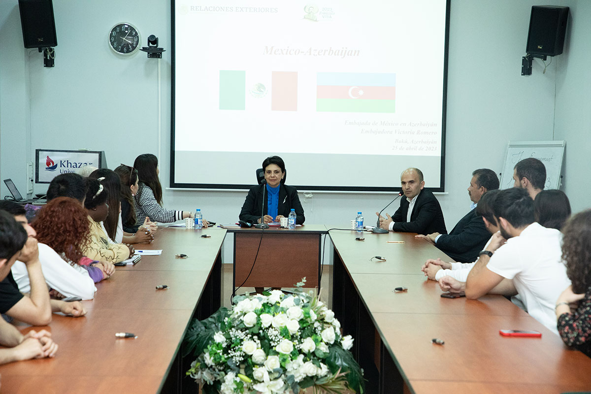 Mexican Ambassador Victoria Romero's seminar at Khazar University
