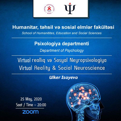 Psychologist Held Webinar on “Virtual Reality and Social Neuropsychology”