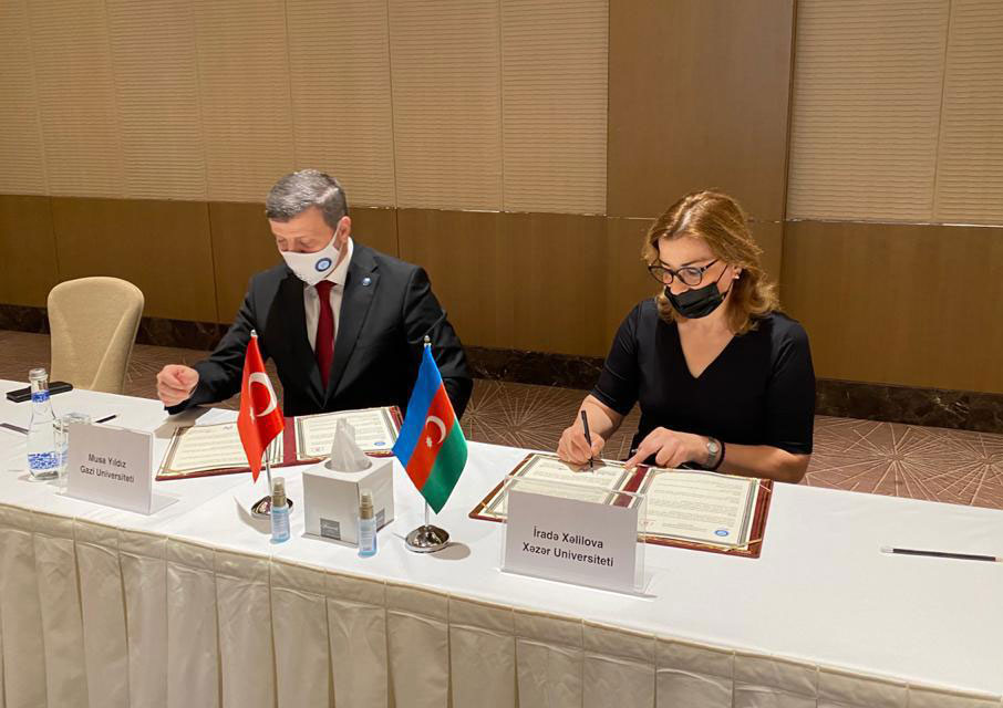 A protocol was signed between Gazi University and Khazar University