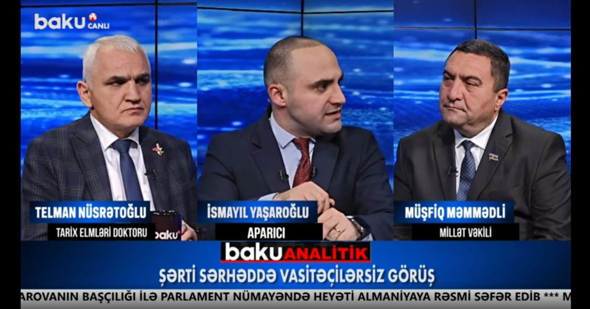 Head of the Department of History and Archaeology, Telman Nusratoghlu, in the "Main Topic" program of AZTV